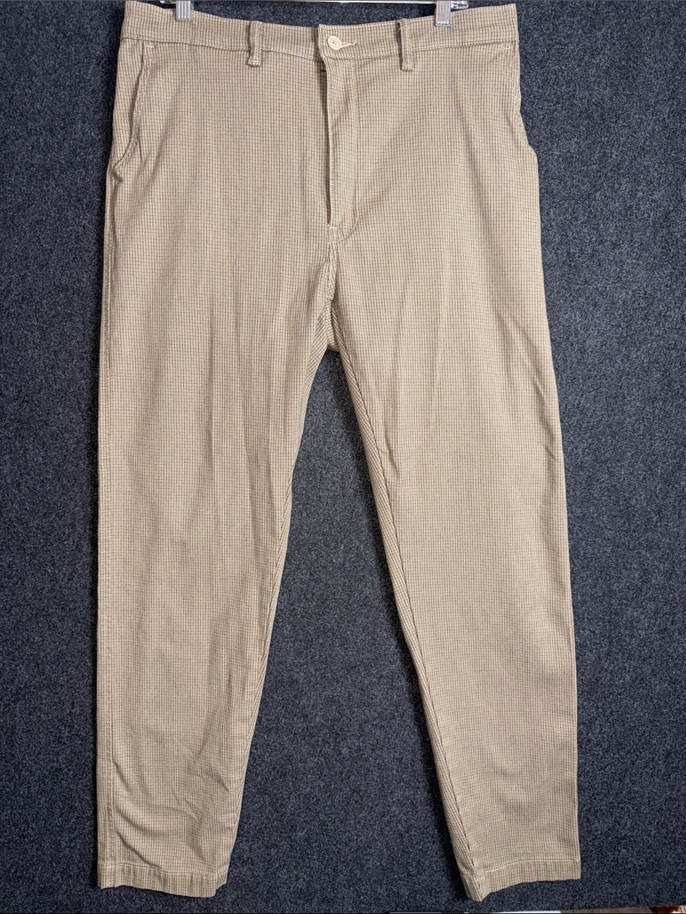 Levi's Tan Micro-Check Chino Pants 38X34
